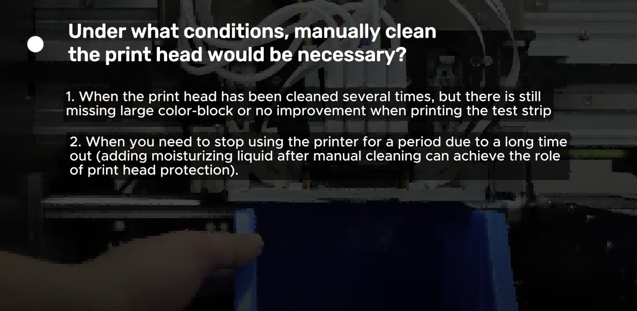 How To Manually Clean The Print Head